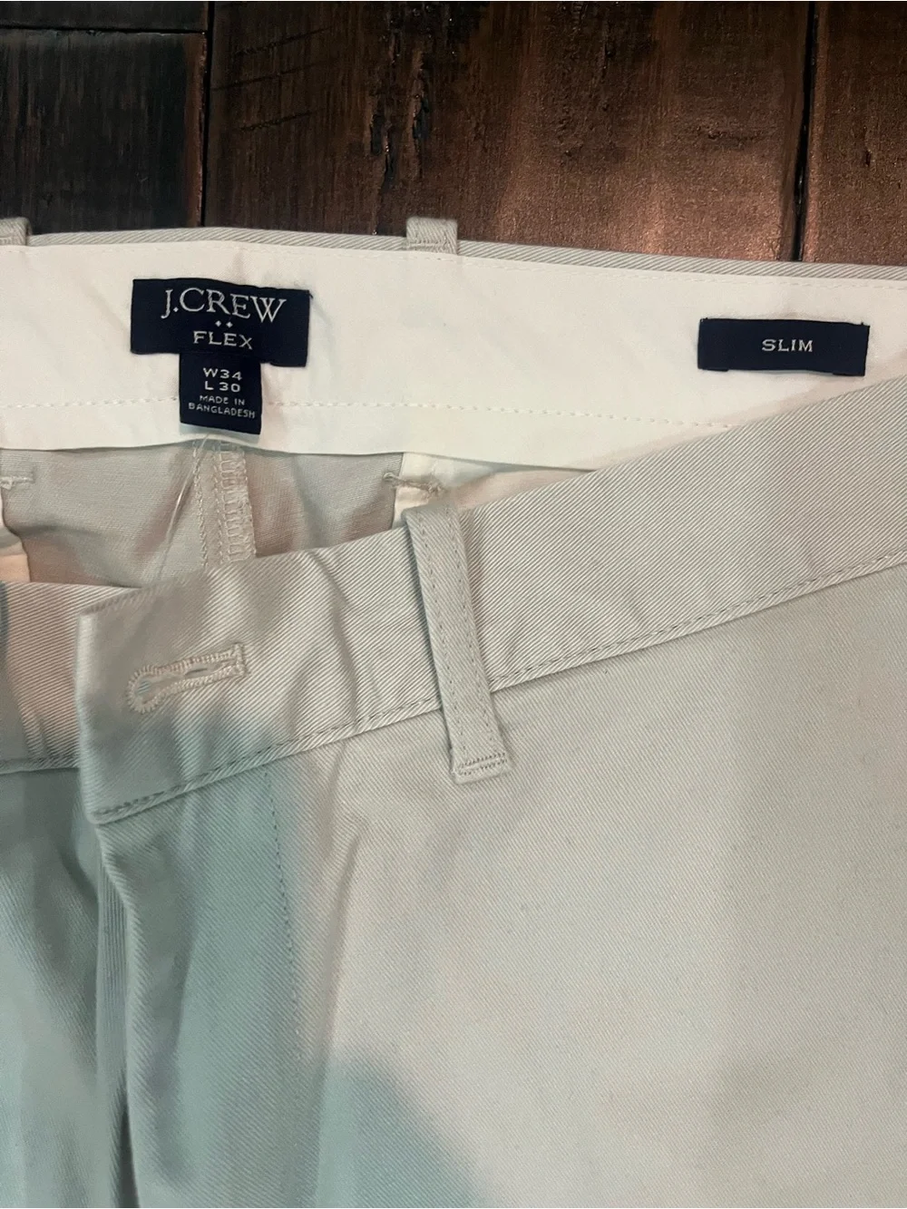 J. Crew Light Beige Stretch Chinos